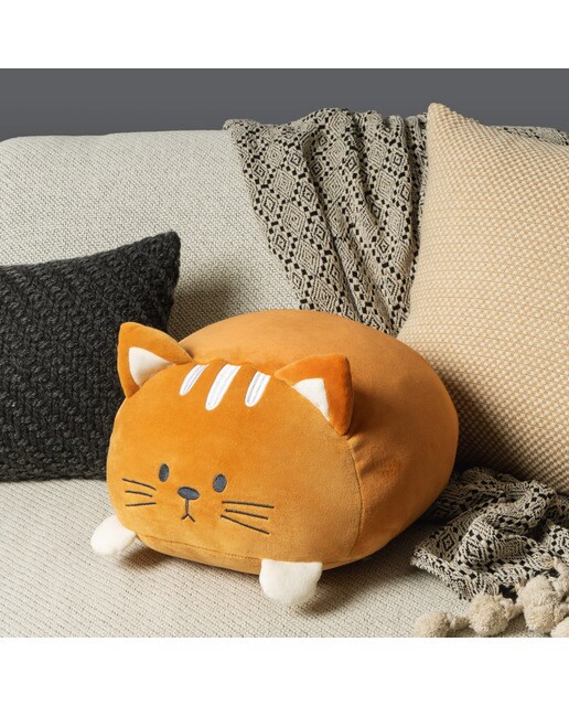 Almofada Kitty Balvi na Forma de Gato Extra Suave - Castanho 2