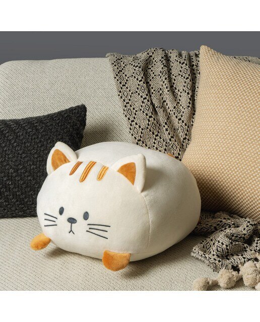 Almofada Kitty Balvi na Forma de Gato Extra Suave - Branco 2