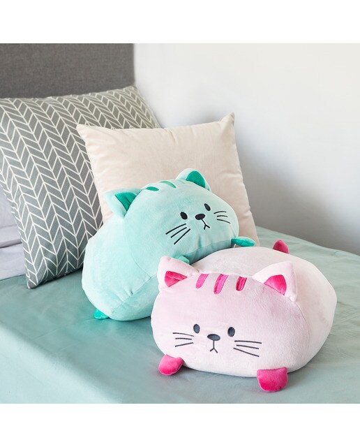 Almofada Kitty Balvi na Forma de Gato Extra Suave - Rosa 3