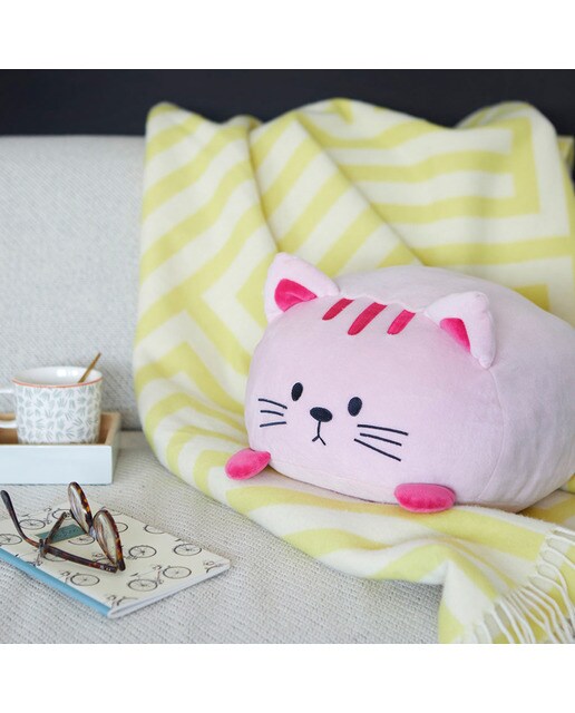 Almofada Kitty Balvi na Forma de Gato Extra Suave - Rosa 4