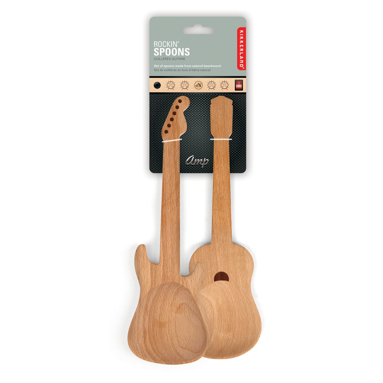 Colheres de cozinha com forma de guitarra 2