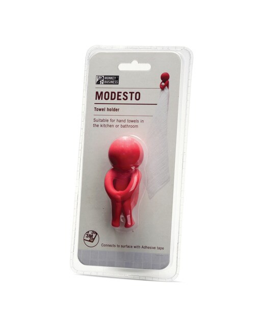 Cabide para Toalhas Modesto Monkey Business Vermelho 1