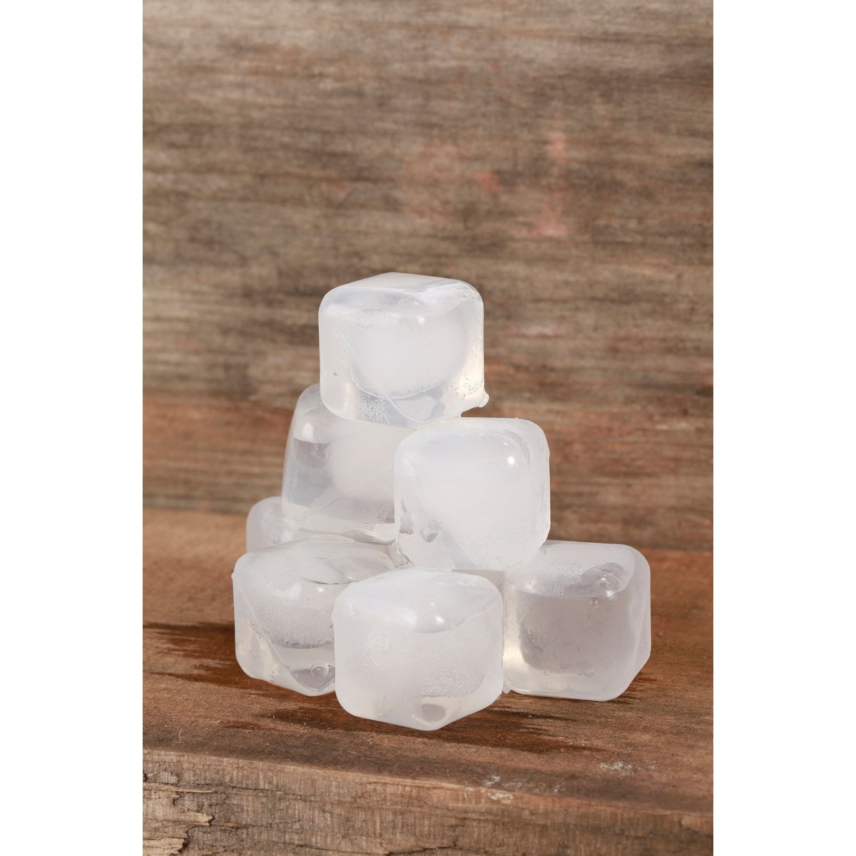 Conjunto de 30 Cubos de Gelo Reutilizáveis Kikkerland Brancos 7