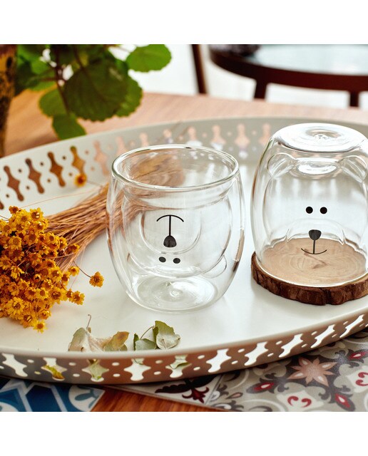 Copo Glasito para Café de Camada Dupla Urso Polar 3
