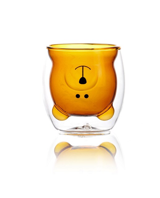 Imagem 0 de Copo Glasito para Café de Camada Dupla Urso - Castanho