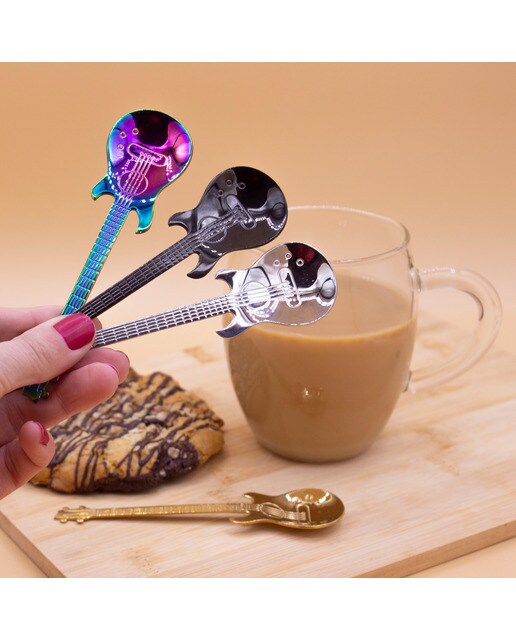 Colheres na Forma de Guitarra Coffee & Rock 2
