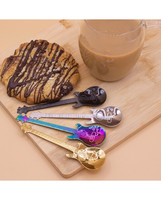 Colheres na Forma de Guitarra Coffee & Rock 3