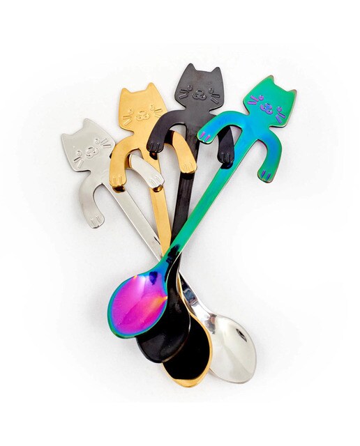 Colheres em Forma de Gatinhos Coffee & Cats 1