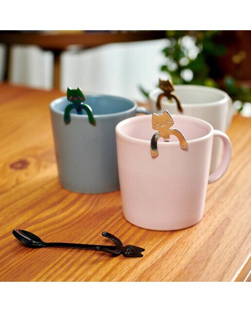 Colheres em Forma de Gatinhos Coffee & Cats 8