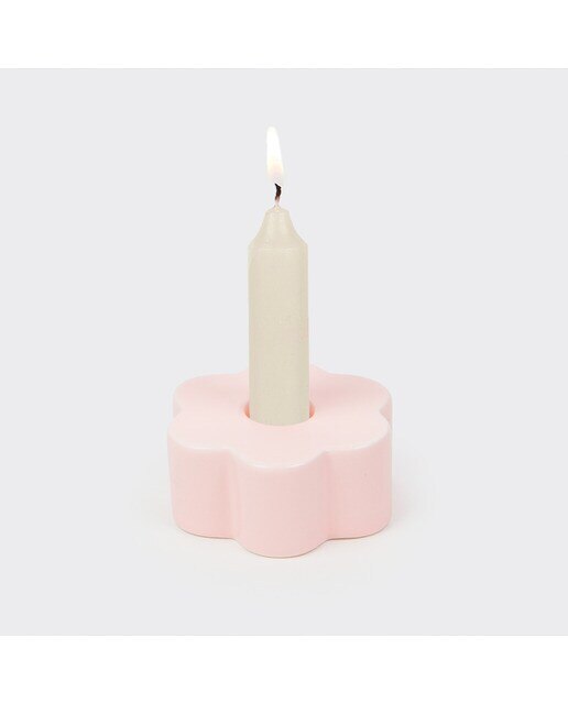 Porta velas DOIY daisy rosado 3