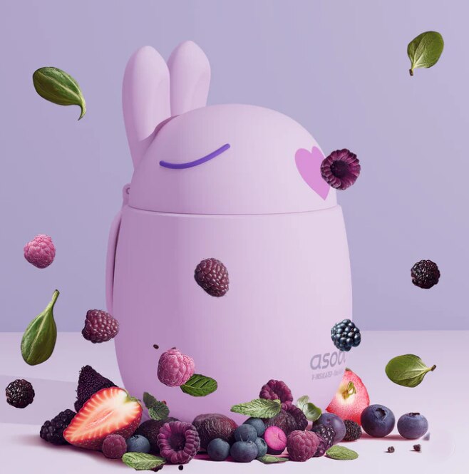 Lancheira Térmica Asobu Besties Conejo 600ml 2