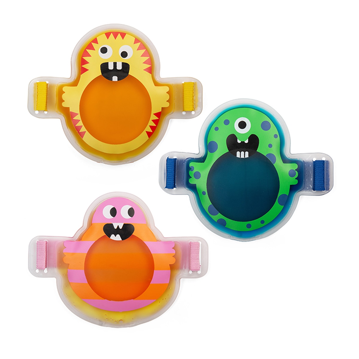 Bolsa de gel frio-quente infantil com desenho de monstro  Kikkerland 1