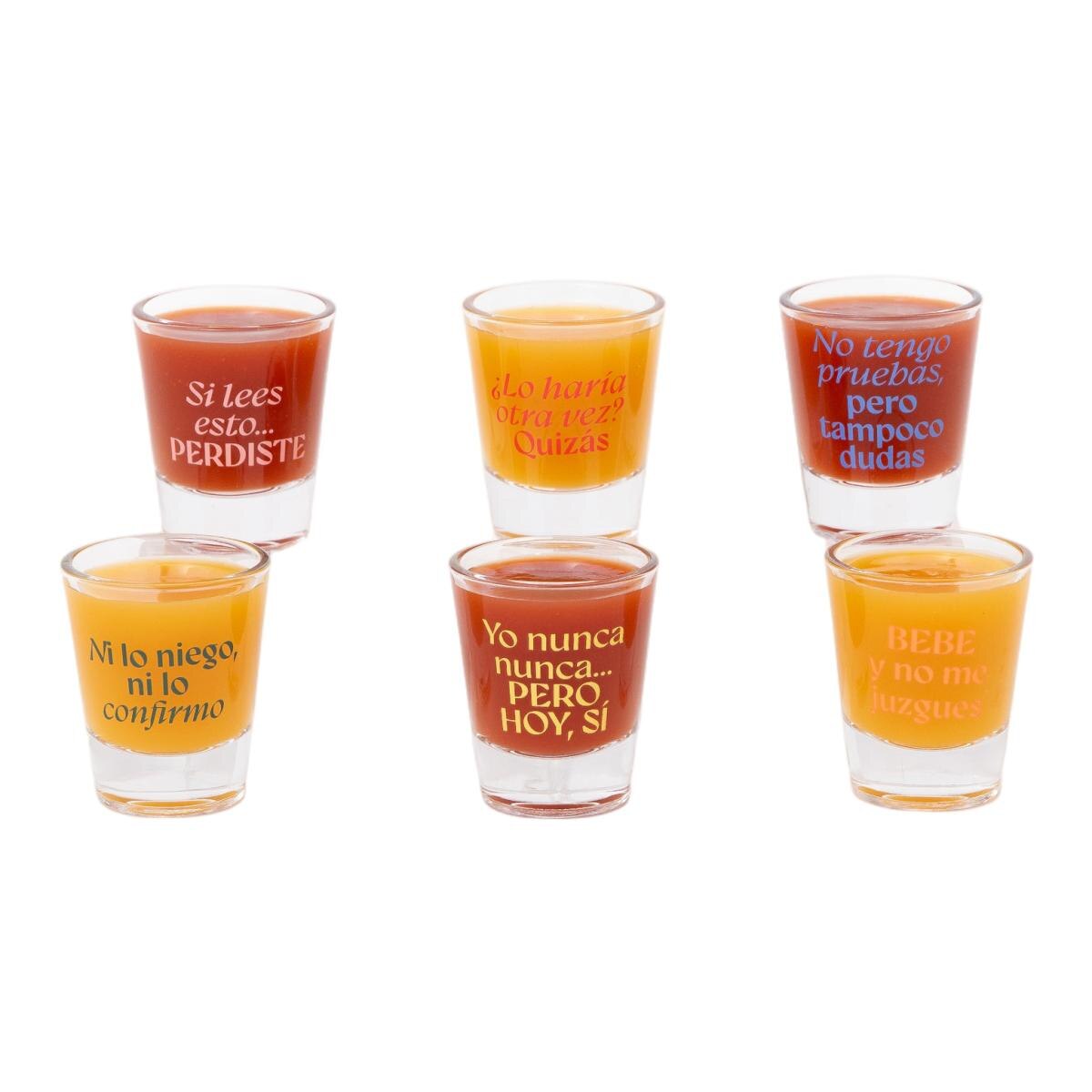 Set Mr Wonderful de 6 vasos de chupito para brindar infinito?. 2