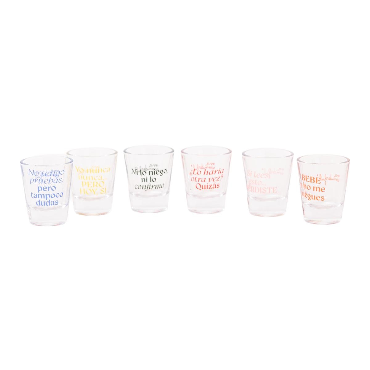 Set Mr Wonderful de 6 vasos de chupito para brindar infinito?. 6