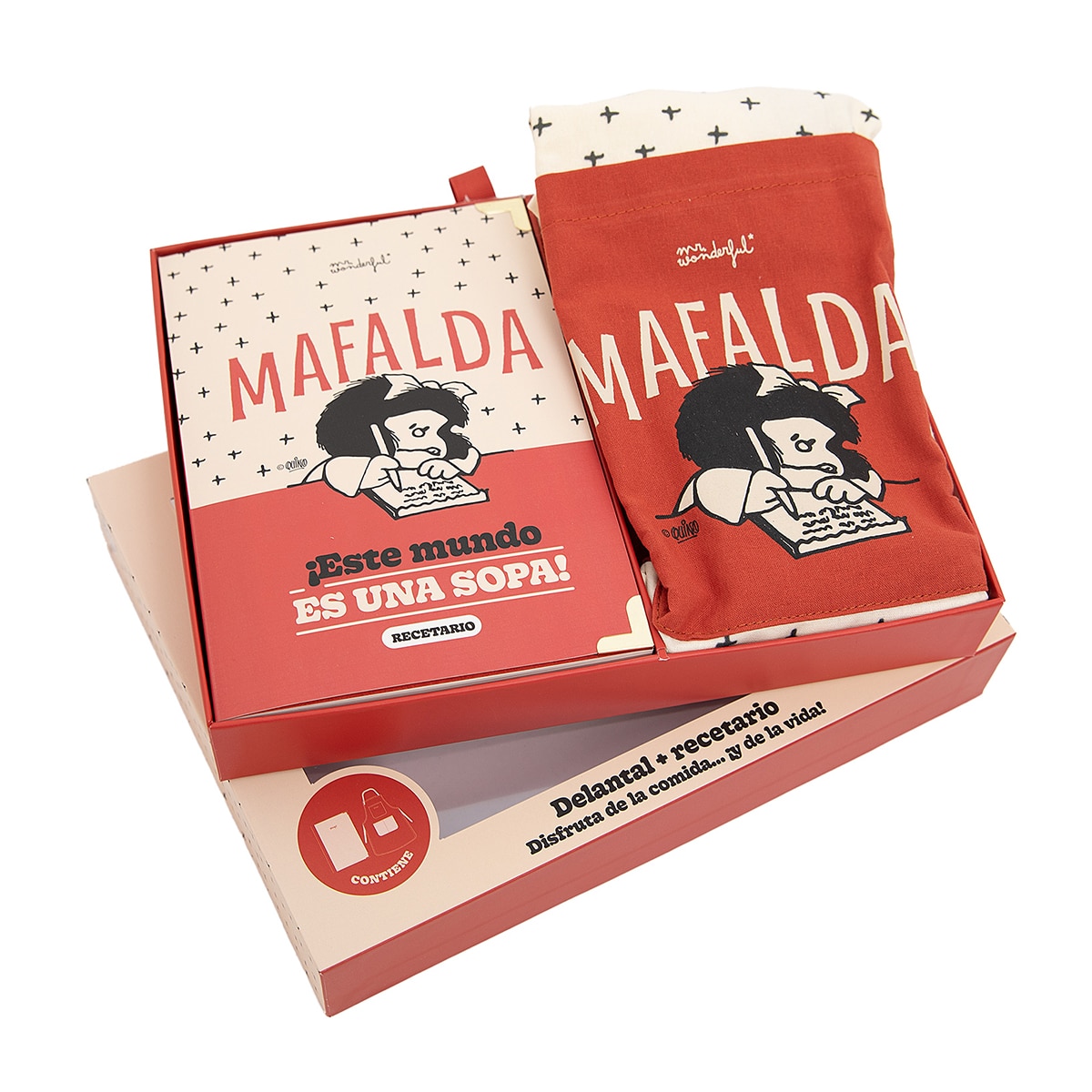 Set Mr Wonderful de delantal + recetario Mafalda - ¡Este mundo es una sopa!. 3
