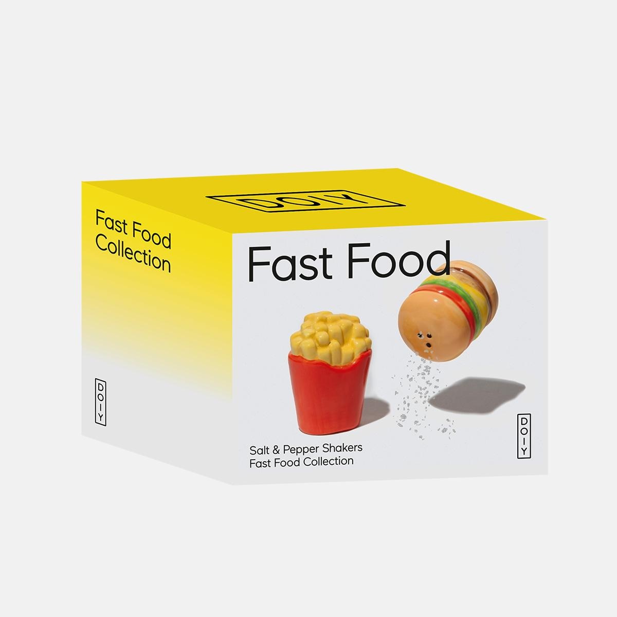 Saleiro e Pimentero DOIY Fast Food Burger e Batatas 2