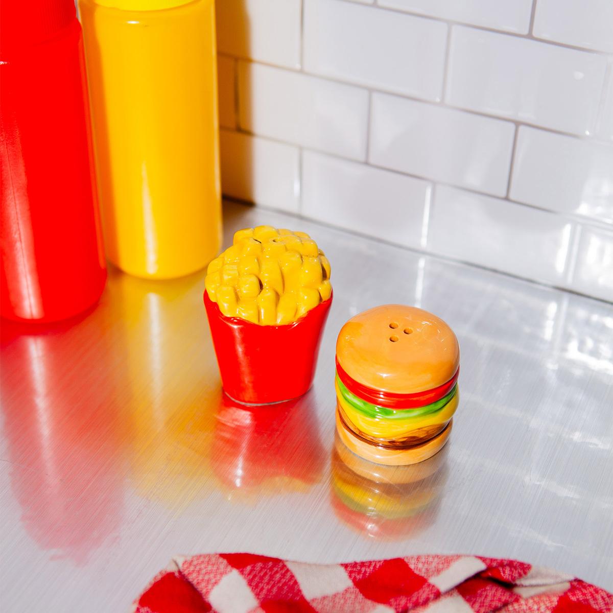 Saleiro e Pimentero DOIY Fast Food Burger e Batatas 3
