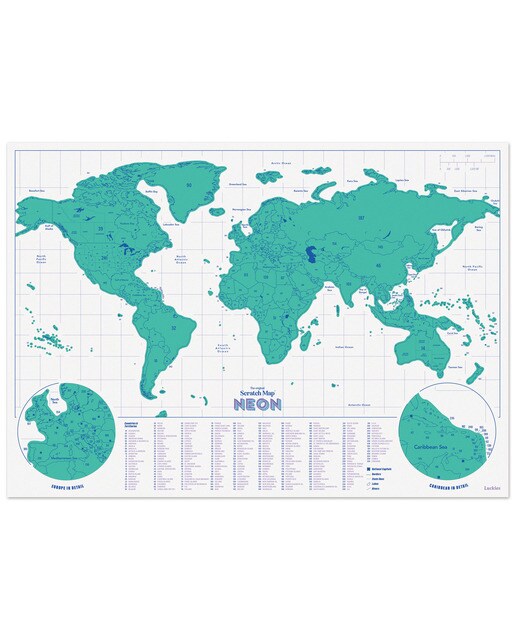 Imagem 0 de Mapa do Mundo Raspável Suck UK verde