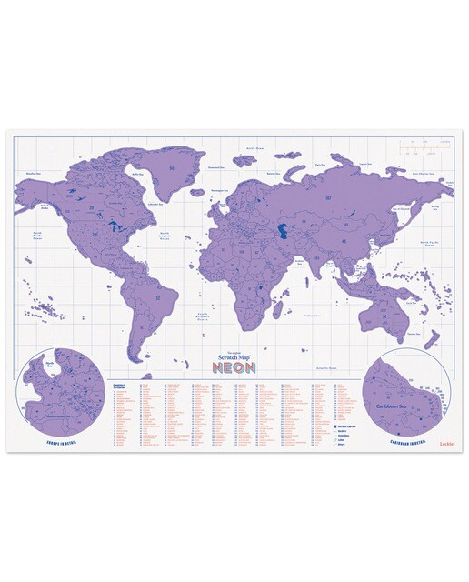 Imagem 0 de Mapa do Mundo de Suck UK Violeta