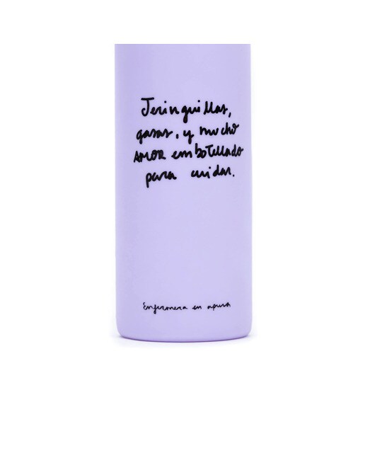 Garrafa Cristal Jeringuillas, Gasas y Mucho Amor - Violeta 2