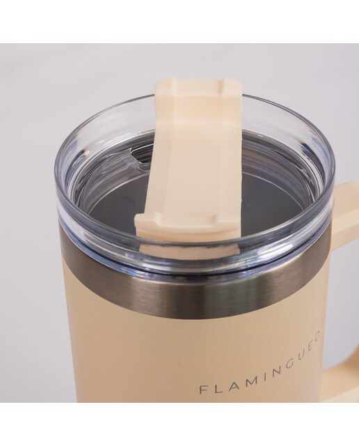 Termo de aço inoxidável Flamingueo bege 3