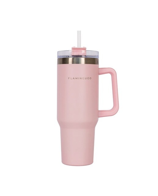 Termo de aço inoxidável Flamingueo rosa 1