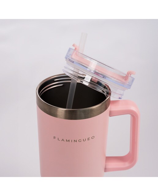 Termo de aço inoxidável Flamingueo rosa 4