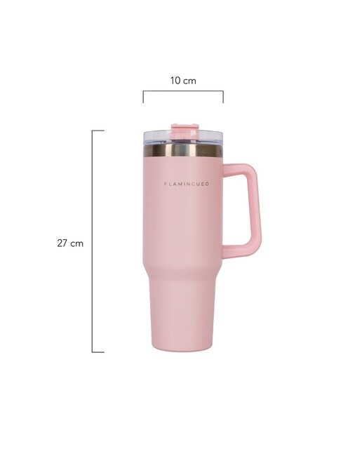 Termo de aço inoxidável Flamingueo rosa 8