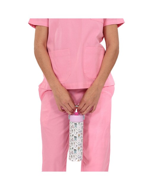 Garrafa de aço inoxidável Enfermera en apuros cute nursing 4