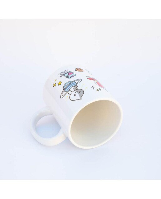 Caneca BT21 Personagens - Branco/Vermelho 3