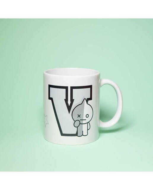 Caneca BT21 Van - Branco/Cinzento 4