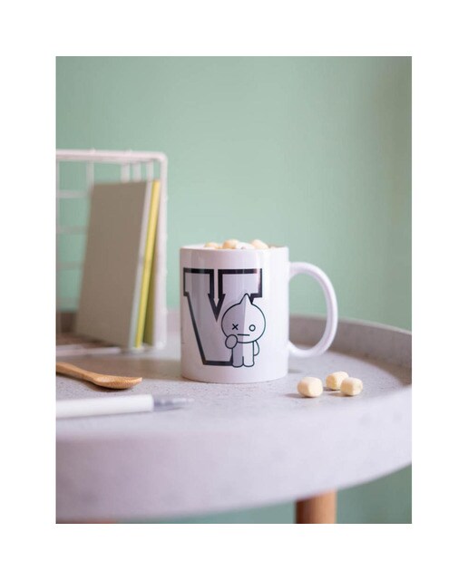 Caneca BT21 Van - Branco/Cinzento 5