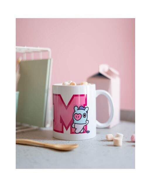 Caneca BT21 Mang - Branco/Rosa 5