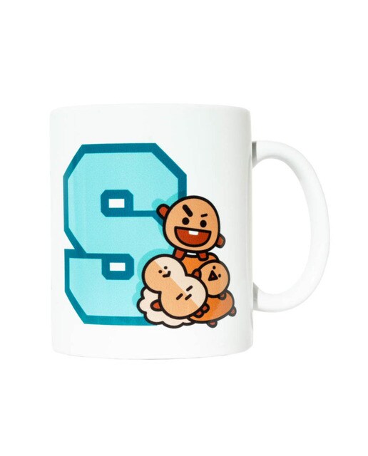 Caneca BT21 Shooky - Branco/Azul 1
