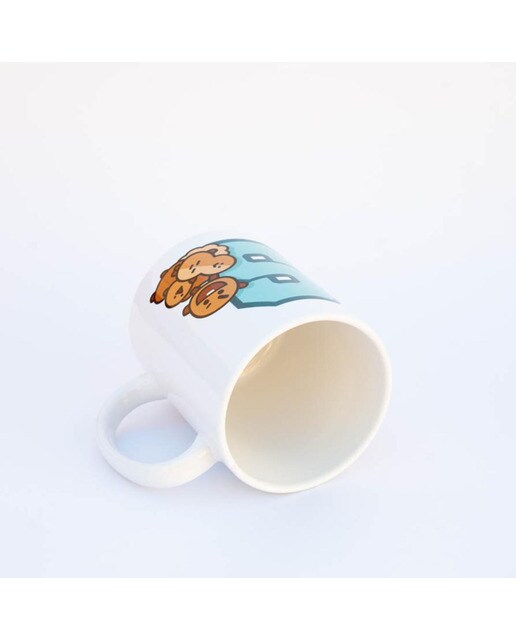 Caneca BT21 Shooky - Branco/Azul 3
