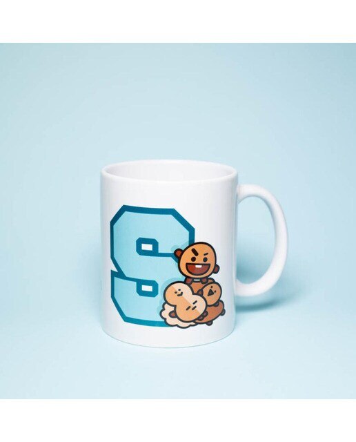 Caneca BT21 Shooky - Branco/Azul 4