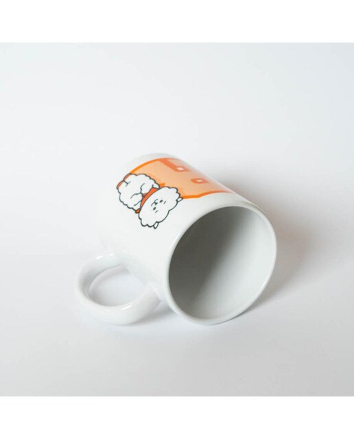 Caneca BT21 RJ - Branco/Laranja 3