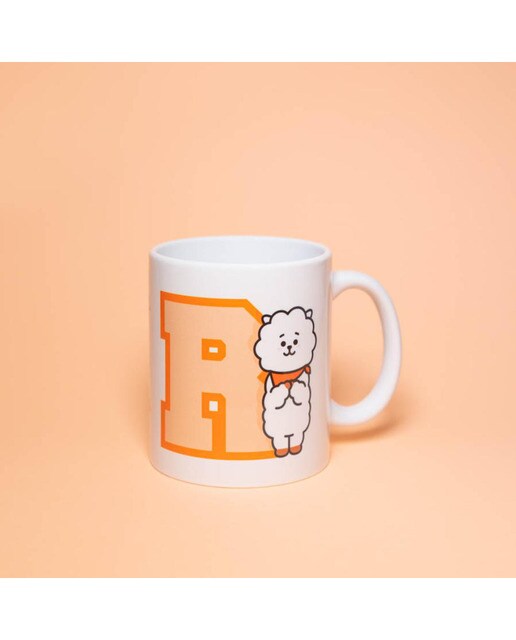 Caneca BT21 RJ - Branco/Laranja 4