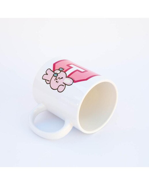 Caneca BT21 Cooky - Branco/Rosa 3