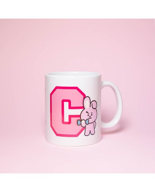 Caneca BT21 Cooky - Branco/Rosa 4