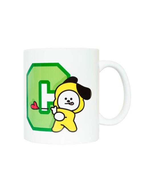 Caneca BT21 Chimmy - Branco/Verde 1