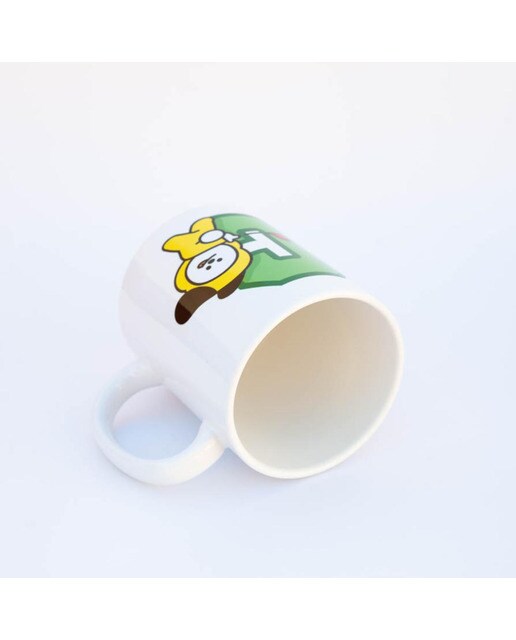 Caneca BT21 Chimmy - Branco/Verde 3