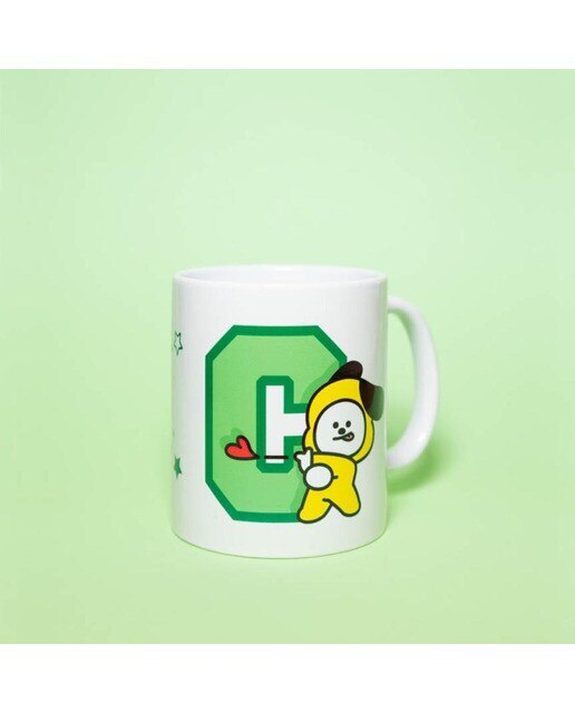 Caneca BT21 Chimmy - Branco/Verde 4