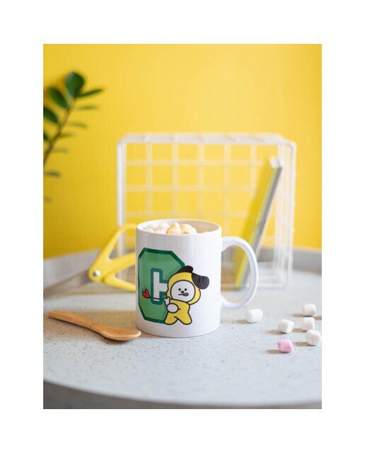 Caneca BT21 Chimmy - Branco/Verde 5