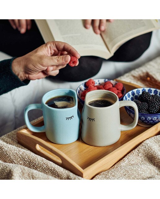 Canecas Milimetrado Kissing Mugs Azul y cinzento 5