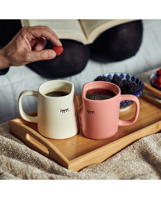 Canecas Milimetrado Kissing Mugs Azul y cinzento 5