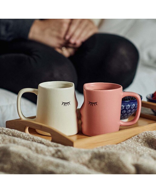 Canecas Milimetrado Kissing Mugs Azul y cinzento 6