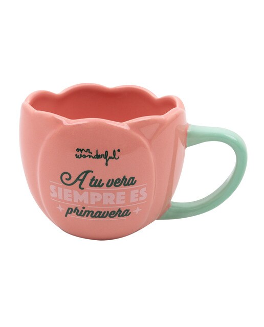 Imagen 0 de Taza 3D Mr Wonderful:  A tu vera siempre es 
primavera