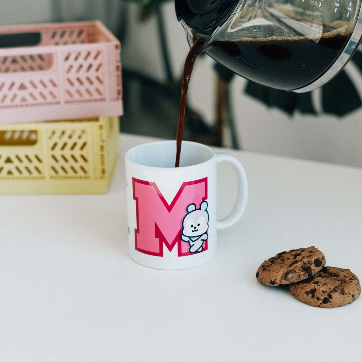 Caneca BT21 - new Mang Erik rosa 7