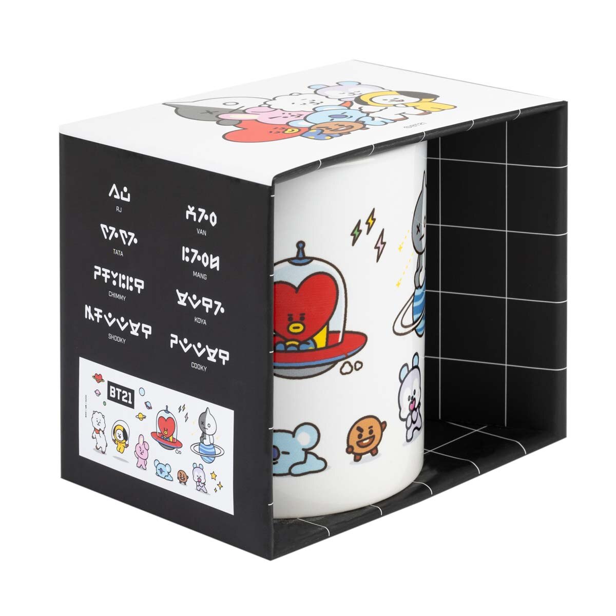 Caneca BT21 - Universtar Erik branco 2
